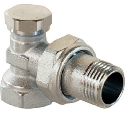 Клапан запорный угловой 3/4" фото 1