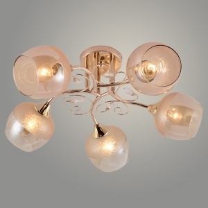 Люстра ХА1545В/5 золото Е27 фото 1