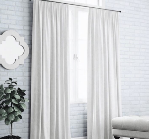 Портьера канвас белый318100-14/300см фото 1