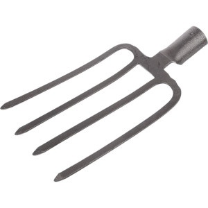 Вилы 4-х рогие копальные рельсовая сталь GD-026 с ЧЕРЕНКОМ фото 1