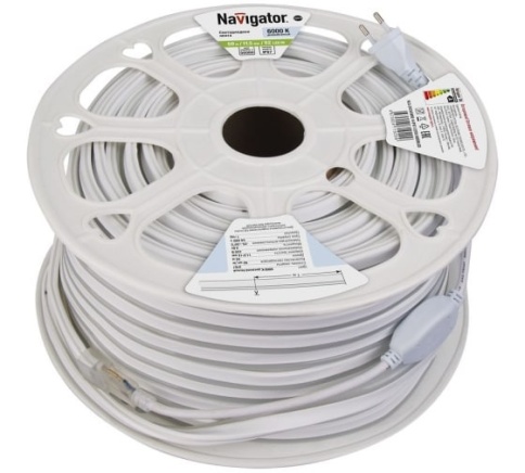 Navigator 71929 Лента СВД NLS-2835CW92-9-IP67-220V-NEONLED R20 (уп.20м) фото 1