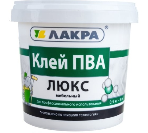 Лакра Клей ПВА мебельный Люкс 0,9кг фото 1