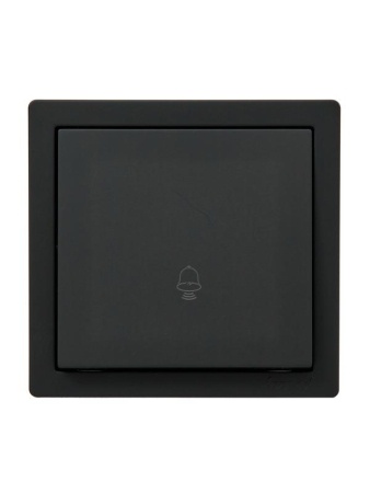 Lezard Кнопка звонка черный бархат LETO 752-4200-103 фото 1