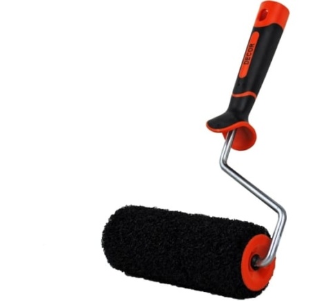 Ролик 180мм, d50мм, бюгель 8мм, ворс 10мм, для нанесения шпатлевки "Намерение" 255-0180 фото 1