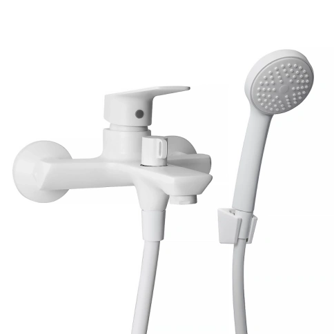 Смеситель для ванны 35к MIXLINE ML15-01W Белый фото 1