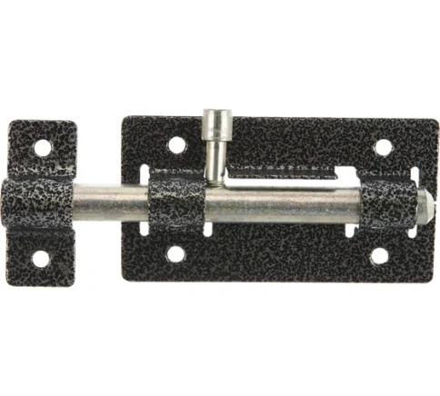 Задвижка ЗД-01 пол.серебро круглый ригель фото 1