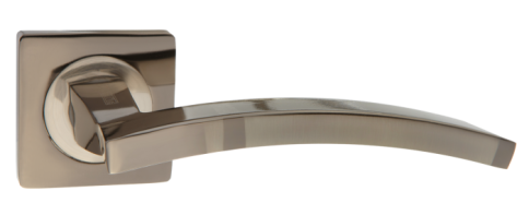 Ручка PUERTO AL 520-02 BN/SN черн ник/ник мат квад. фото 1