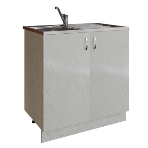 Подстолье 80 ЛДСП белый мрамор фото 1