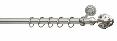 Штанга универсальная рифл. 28мм Хром глянец 1,6 фото 1