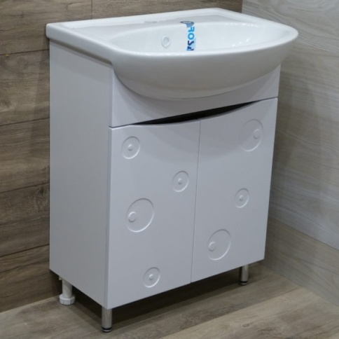 Тумба Рондо-60 + умывальник Уют 60 фото 1