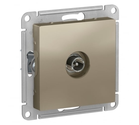 SchE Механизм розетки TV оконечной 1DB шампань ATN000591 фото 1