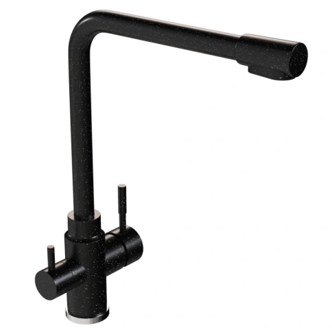 Смеситель для кухни 35к MIXLINE ML-GS13 (308) черный с вых. для питьевого фильтра фото 1