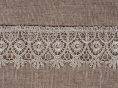 Гипюр Ajur HX 33895-milk/6см 80765 фото 1