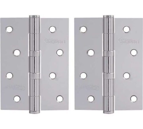 Петля универсальная сталь 4"-2ВВ (хром.покр.) без кол.(100х75х2,5) №2 фото 1