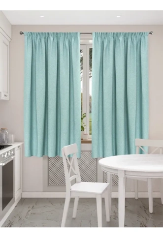 Портьера W 1935 V73228, 374113-4 бирюза фото 1