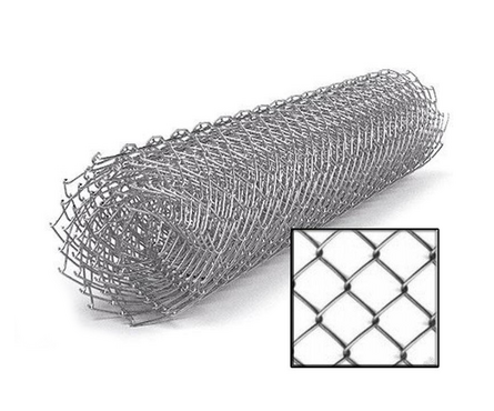 Сетка рабица оцинкованная 55х55х1,4 (1,8х10м) фото 1