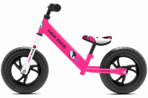 Беговел Black Aqua 122 12" розовый фото 1