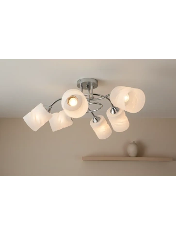 Люстра XA1619/6 CR хром E27 фото 1