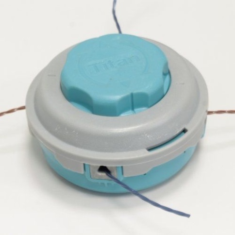 Головка для триммера, цвет морская волна, 4 выхода лески витой квадрат, быст. заправка (950-043) фото 1