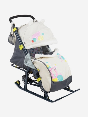 Санки-коляска "Наши Детки 6" бежевый НДТ6/7 фото 1