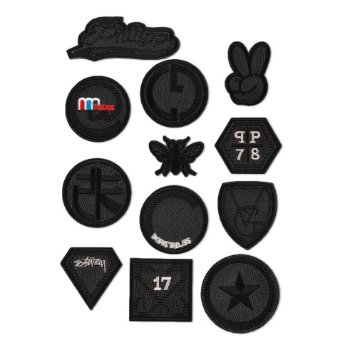 Аппликация термо кожзам черный А120 (34153) фото 1