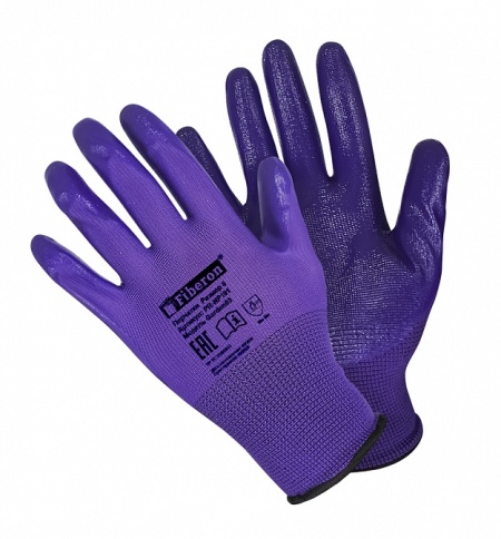 Перчатки "Для садовых работ: БАРБАРИС", полиэстер, нитрил. покрытие 8(М) PR-NP191 фото 3