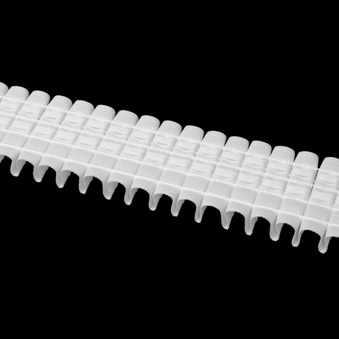 Тесьма шторная Паралель Т2701/ Oz-is/60мм 50м белая фото 1