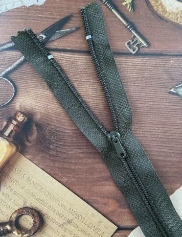 Молния потайная 18-20см хаки фото 1