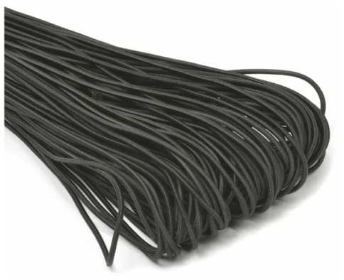 Резинка Черная шляпная МК 3822-3,5  фото 1