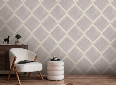 *Обои VICTORIA STENOVA 285386 Геотон кофе с молоком 1,06м  фото 2