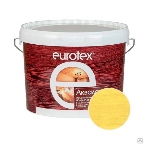 Лак защитно-декоратитный для дерева 2,5 кг Сосна "EUROTEX" фото 1