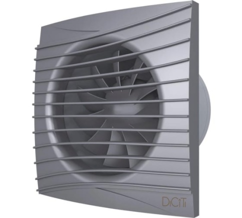 Вентилятор осевой вытяжной с обратным клапаном SILENT 4C Dark gray metal D100 фото 1