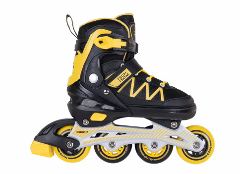 Роликовые коньки Mito р.34-37 (М) желтые 1/6 фото 1