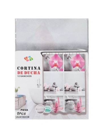 Штора для ванн PEVA 180х180см Стоун-терапия Y310 фото 1