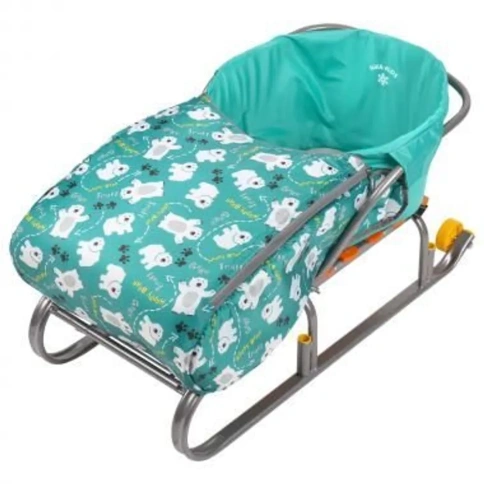 Сиденье д/санок с чехлом д/ног изумруд ССЗ фото 1