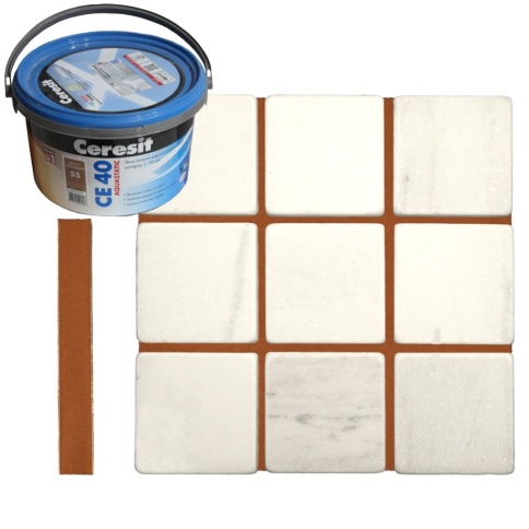 CERESIT Затирка эл. водоотталкивающая  с противогриб.эф. для швов до 10 мм СЕ40 (св-корич) фото 1