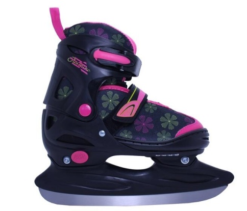 Ледовые коньки Модель Jasmine Ice черн/желт/розов р. 30-33 фото 1