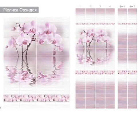 Панели ПВХ Unigue 2,7х0,25х8 Мелиса орхидея (12) фото 1