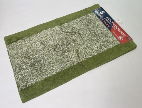 Коврик Sindbad 2шт хлопковый 60*100см гладкий ворс  фото 1