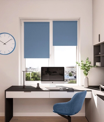 Рулонная штора МР Блекаут Фэшн 66*175 деним (Легранд) фото 1