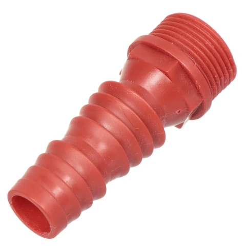Штуцер для шланга 3/4", пластик, универсальный, резьба-ерш фото 1