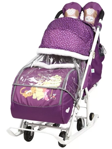 Санки-коляска "Disney-baby 2" Медвежонок Винни и его друзья фото 1
