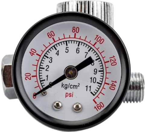 (*)Регулятор подачи воздуха с манометром (81182) фото 1