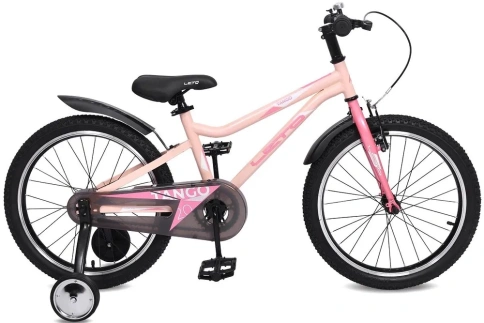 Велосипед 20" LETO TANGO, сталь, 1-ск, персик Д20009(М) фото 1