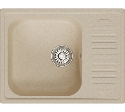 Мойка ML-GM18 с крылом, бежевая (328), 640*490*190мм фото 1