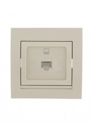 Lezard Розетка с/у Компьютерная  крем DERIY 702-0303-139 фото 1