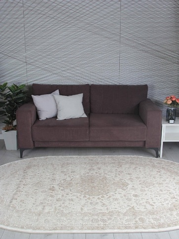 Ковер ARMINA 1.6*2.3 GA073A Oval Brown/Brown Турция фото 1