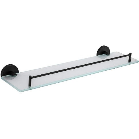 Полка стеклянная F 30207 черная фото 1