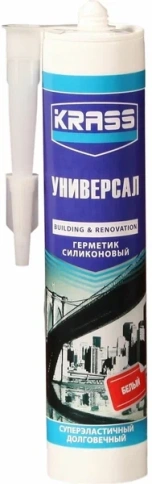 Герметик силиконовый KRASS универсальный Бесцветный 300мл  фото 1