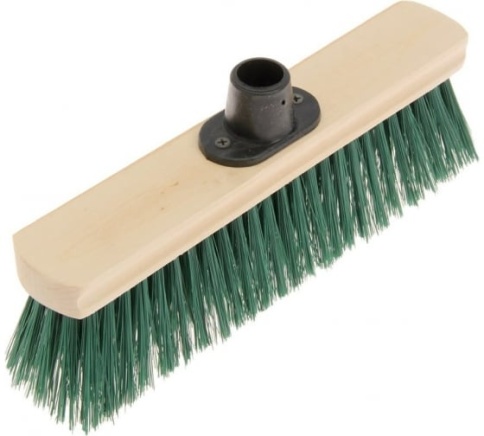 Ормис Щетка тротуарная на деревяной колодке 5-ти рядная, без черенка, с резьбой, 275х45мм (60-0-031) фото 1